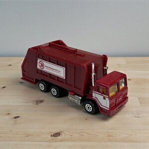 1991 Road Champs Waste Management Garbage Truck 1/64 Diecast 5" Vintage Toy